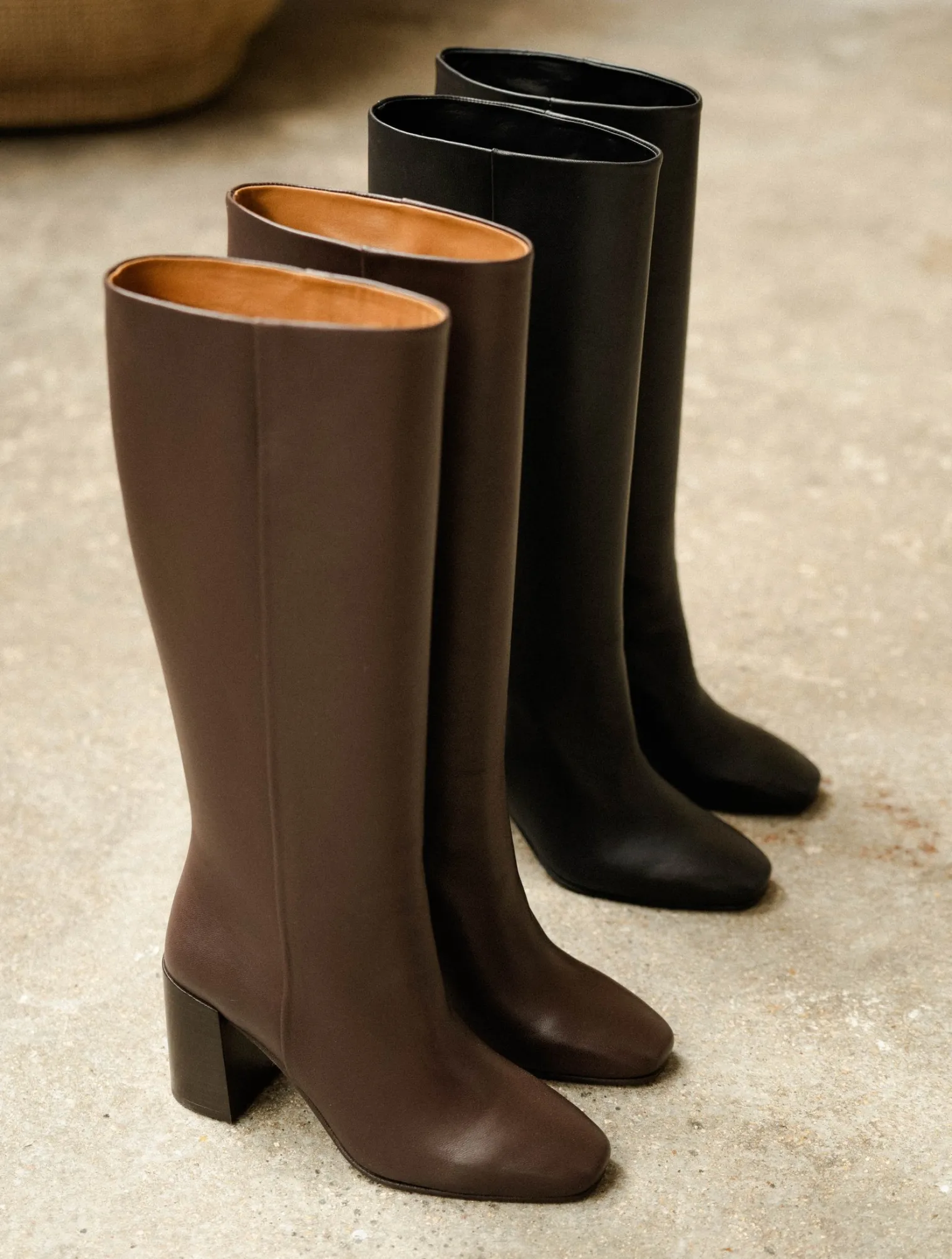 hisa_8.webp Women Bobbies Knee High Boots | Hisaé