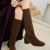 Women Bobbies Knee High Boots | Zohra